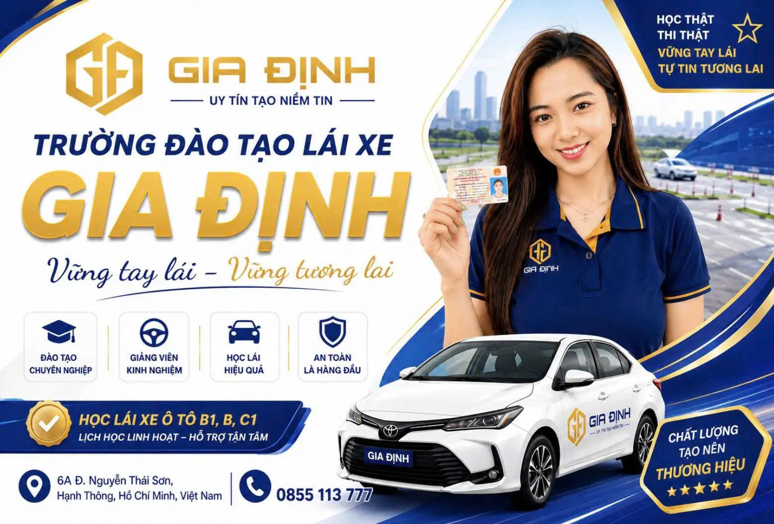 Văn phòng đào tạo lái xe Gia Định